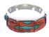 Southwestern Jewelry Multicolor Silver Ring Size 6-3/4 AX37251